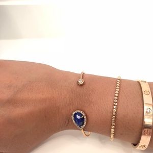 Henri Bendel blue tear drop stone bracelet